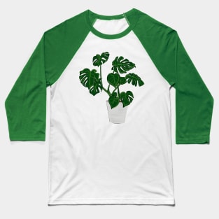 Monstera Plant Baseball T-Shirt